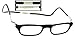CliC XXL Adjustable Front Magnetic Connect Expandable Reading Glasses; Black