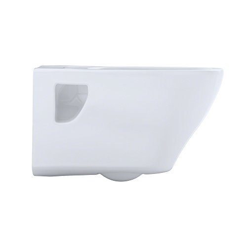 TOTO CT418F01 Aquia WallHung DualFlush Toilet Bowl, Cotton White on