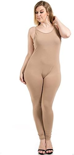 Staand Apparel Women's PLUS Spaghetti Strap Catsuit