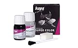 Dye With Primer For Natural And Synthetic Leather Shoes, Kaps Super Color And Preparer, 70 colors