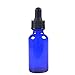 12 Pack,1oz 1 oz,Blue Glass Bottle Bottles with Black cap and Glass Droppers.Using for Essential Oils,Lab Chemicals,Colognes,Perfumes & Other Liquids.FREE 12 Chalk Labels