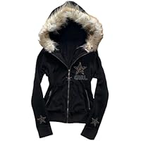 Amazon.com: BAIMORE Women's Y2k Vintage Faux Fur Hood Zip Up
