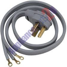 General Electric WX09X10004 3 Wire 30amp Dryer Cord, 6-Feet