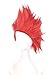 Topcosplay Unisex Anime Cosplay Wig Short Red Costume Wigs Synthetic Fiber Halloween Wig