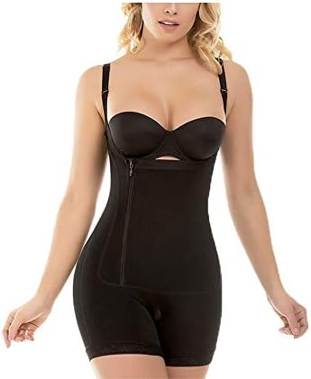 DraFenn Women Thigh Slimmer Full Body Shaper Tummy Control Shapewear Seamless Bodysuit Postpartum Underwear