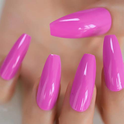 EDA LUXURY BEAUTY PINK NEON GLAMOROUS DESIGN Full Cover Press On Gel Glitter Artificial Nail Tips Acrylic Shiny Extreme False Nails Extra Long Ballerina Ballet Coffin Square Super Fashion False Nails 1 EDA LUXURY BEAUTY PINK NEON GLAMOROUS DESIGN Full Cover Press On Gel Glitter Artificial Nail Tips Acrylic Shiny Extreme False Nails Extra Long Ballerina Ballet Coffin Square Super Fashion False Nails