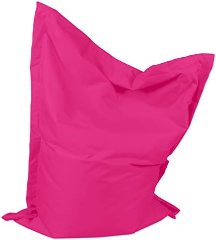 Gilda | Ravioli Whopper - Floor Cushion Indoor/Outdoor Giant Massive Large 180 x 140cm Beanbag Garden Duel Zip System (Water & Stain Resistant) (Ready Filled) (Pink)