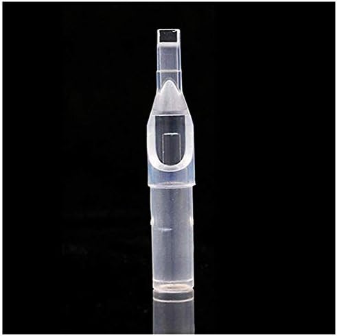Dastrues 50Pcs/Box Clear Disposable Tattoo Tips Needle Nozzle Plastic Clear Nozzles for R/D/OF/MF