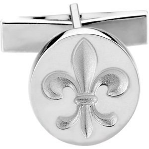Fleur-de-lis Cuff Link. 