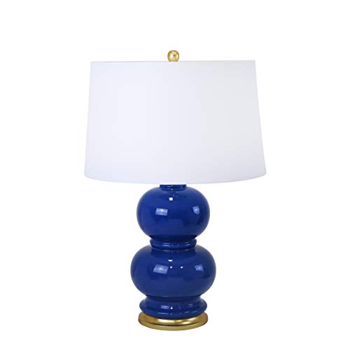 Sagebrook Home 5009604 Ceramic Double Gourd Table, Blue, 28" Lamps