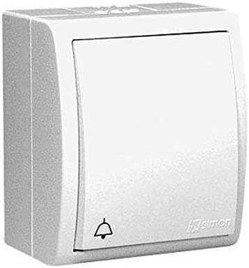Simon SN5AQD1L 11 Slider Ernstes Bell and Light-Up Indicator, 250 V, Plastic, White