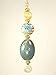 Prairie Design Blue Sky Lampwork Glass Light or Ceiling Fan Pull