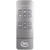 Replacement Remote Compatible with Serta Motion Plus (New Grey Version with Extra Buttons) for Adjustable Beds