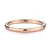 Greenpod 2mm 4mm 6mm Tungsten Wedding Bands Ring for Women Men Rose Gold Plated/Silver/24K Gold Plated/Black Polished Slim Engagement Promise Rings Comfort Fit Size 4-13