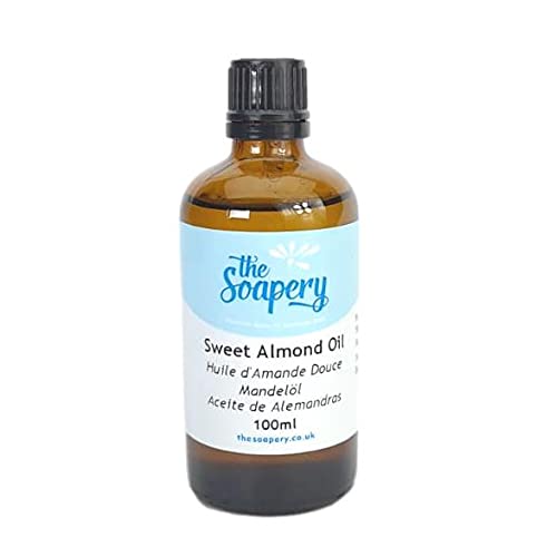 Sweet Almond Oil - 100ml Cosmetic Grade for Massage, Aromatherapy, Soaps, Lotions.