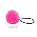 Honbay Hair Ties, 12PCS Korean Cute Pom Pom Ball Elastic Hair Ties PomPom Hair Bands Seamless Hair Ropes Ponytail Holders, 6 (A)