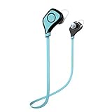 Bluetooth Headphones, Pacuwi Wireless Bluetooth Headphones Noise Cancelling Headphones Running / Exercise / Sports Wireless Bluetooth Earbuds Headset Earphones (Blue2)
