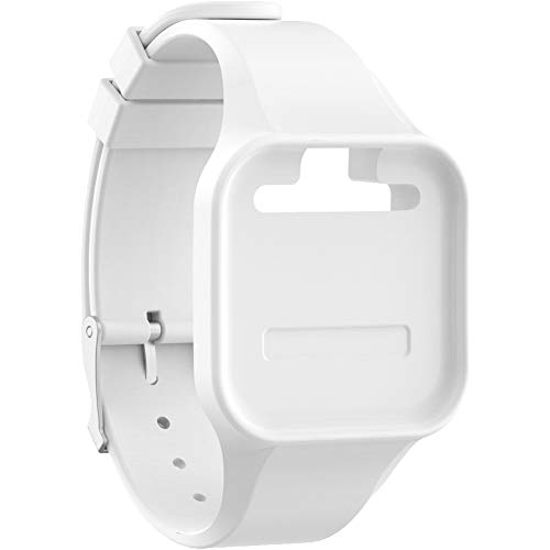 Golf Buddy Bundle Voice 2 Golfbuddy Voice2 Easy-to-Use Talking GPS (White/Black) + Silicon Wristband (White)