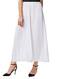Kate KasinWhite Comfortable Half Skirt For Maxi Dress Wiggle Night Dress , White, Medium
