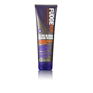 Fudge Professional Clean, Damage Rewind, Purple Toning, Sulfate Free Shampoo For Blonde Hair, Strengthening Shampoo with…