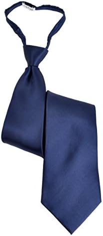 Men's Solid Color Extra Long Silk Zipper Tie