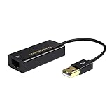USB Network Adapter, CableCreation USB 2.0 to 10/100 RJ45 Ethernet LAN Cable Compatible with Windows 10/8.8/8/ 7, mac OS X, Black
