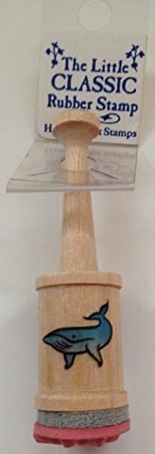 Whale Wood Mounted Peg Rubber Stamp (9195)
