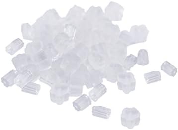 Fantastic Deals Pack of 500 Assorted Clear Petal and Ridge Style Rubber Dangling Earring Replacement Backs Combo Pack Jewelry Craft