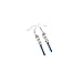 Star Wars Blue Lightsaber Dangle Earrings w/Gift Box by Superheroes Brand