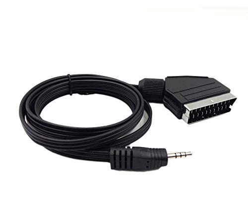 Poyiccot Scart Cable, 21 Pin Scart Jack to 3.5mm Male Stereo Jack Full HD Multiple Shieldings Precision Connector Cable -1.5m/ 5 feet - Thumbnail 5