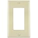 Enerlites 8831-LA 1-Gang Decorator/GFCI Rocker Wall Plate, Standard Size, Unbreakable Polycarbonate, Light Almond