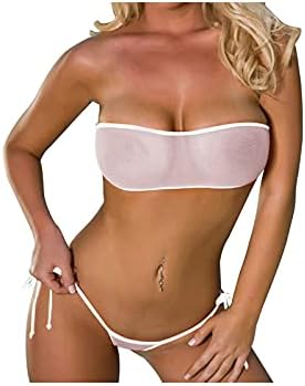 Sexy Women Brazilian Swim Micro Thong Babydoll Underwear Bra G String