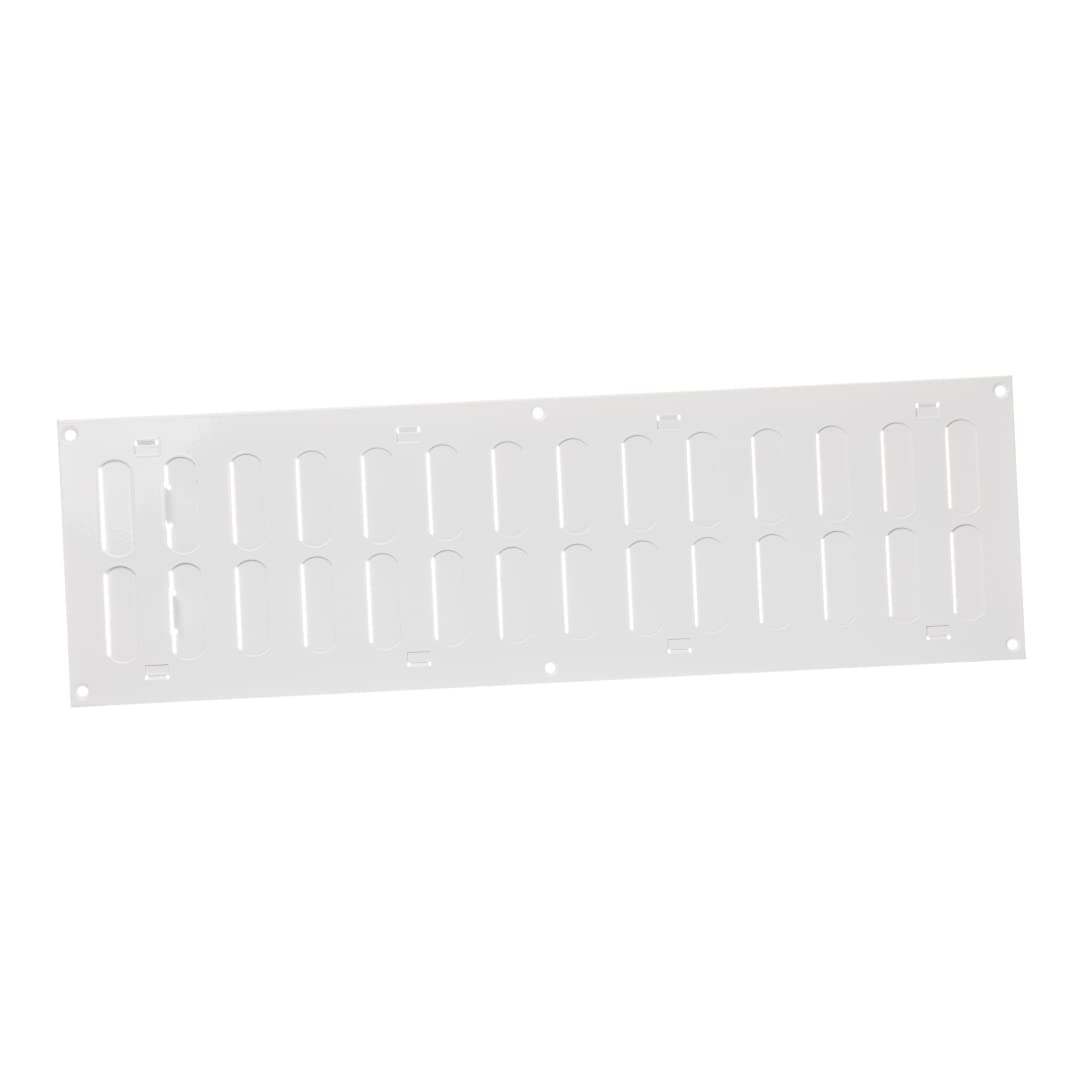 500x150mm (20x6") Sliding Grille Made of Sheet Steel – White Ventilation Grille Exhaust Grille