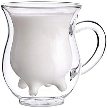 Banbie Double Wall Glass Cup & Mug For Milk Juice Tea And Coffee 250Ml/8.5Oz