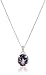Amazon Collection Sterling Silver Mystic Fire Topaz and Diamond-Accented Oval Pendant Necklace, 18