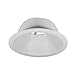 Four Bros SB30/WHT Stepped Baffle Recessed Can Light Trim for BR30/38/40, PAR30/38, LED, Incandescent, CFL and Halogen, 6 Inch, White