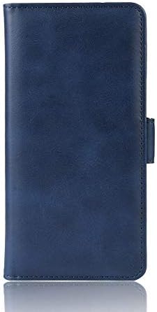 FindaGift Wallet Case for Oppo A9 (2020), Folio Flip Case[Kickstand Feature] Leather Wallet Case Magnetic Cover Card Slots Holder Slim TPU Shockproof Protective Case Oppo A9 (2020) Blue
