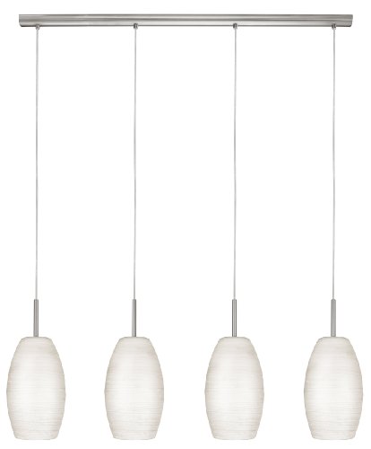 Eglo 88955A Batista 1 Trestly Hanging Light, Matte Nickel