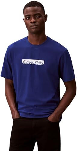 Uomo T-Shirt Maniche Corte Sportswear con Scollo Rotondo, Blu (Blue Majesty), S