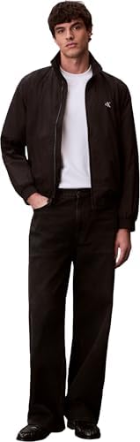 Blusón Hombre Unfilled Nylon Harrington con bolsillos laterales, Negro (Black), L