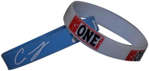 NFL Tennessee #28 Chris Johnson Official Signature Wristband With Bonus NFLPA One Team Football Wristband (Large)