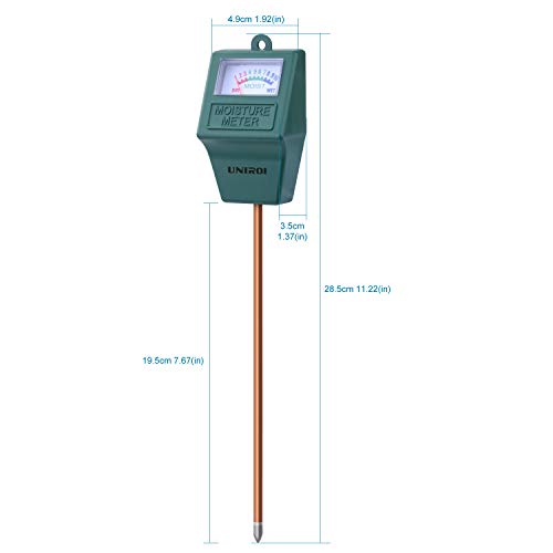 UNIROI Soil Moisture Meter Indoor & Outdoor for Garden, Farm, Lawn Plants UKP02