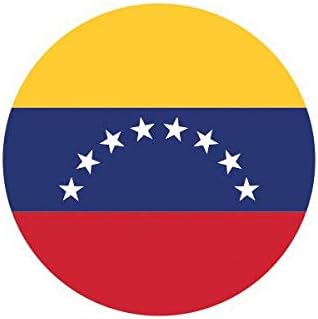 Amazon Ion Graphics 丸型ベネズエラ国旗ステッカー デカール ビニール ベネズエラ Ven Ve 5インチ バンパー ロッカー ノートパソコン 窓 あらゆる表面にくっつきます ステッカー デカール 車 バイク