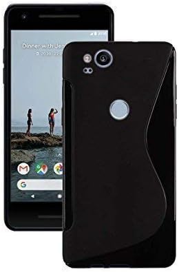 Mobile Phone Case Cover Compatible For Pixel 2 Silicone Gel S Line Ultra Thin Case Cover In Black