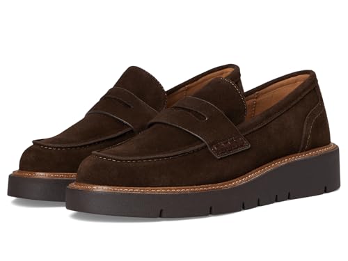 Blondo Women's Mariana Penny Loafer, Java Suede, 10