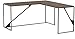 Bush Furniture Refinery 62W L Shaped Industrial Desk with 37W Return in Rustic Gray