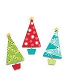 Embellish Your Story Modern Christmas Tree Magnets - Set of 3 Assorted. - Embellish Your Story Roeda 100768-EMB
