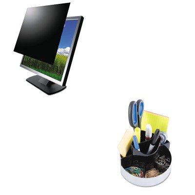 KITKTKORG620KTKSVL24W9 - Value Kit - Kantek Secure View LCD Privacy Filter For 24amp;quot; Widescreen (KTKSVL24W9) and Kantek Rotating Desk Organizer (KTKORG620)