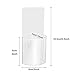 Woohoto 2 Pack Set Damage-Free Acrylic Wall Mount Organizer Storage Box For Phone Remote Control Holder