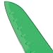 Vremi Santoku Knife - Sharp All Purpose Stainless Steel Chopping Knife with Matching Sheath Cover - Heavy Duty Kitchen Knife with Ergonomic Handle for Mincing and Dicing Vegetables Meat Fruits - Green